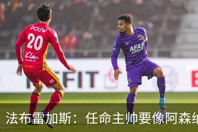 法布雷加斯：任命主帅要像阿森纳对阿尔特塔那样，坚持就能成功